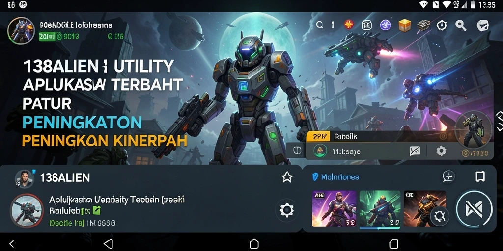 Screenshot dari antarmuka utama 138ALIEN yang menampilkan fitur Utility.
