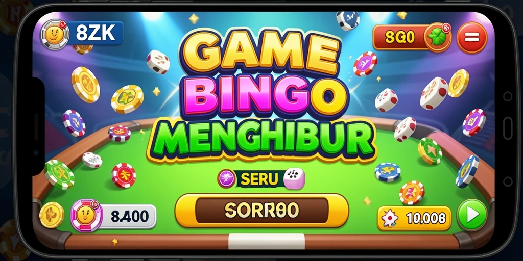 Tangkapan layar menampilkan gameplay seru dari aplikasi Bingo 8ZK.