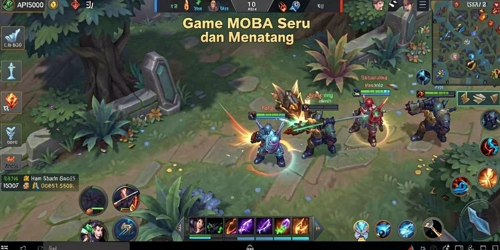 Tampilkan gameplay seru dalam API5000 dengan pertarungan tim yang epik.