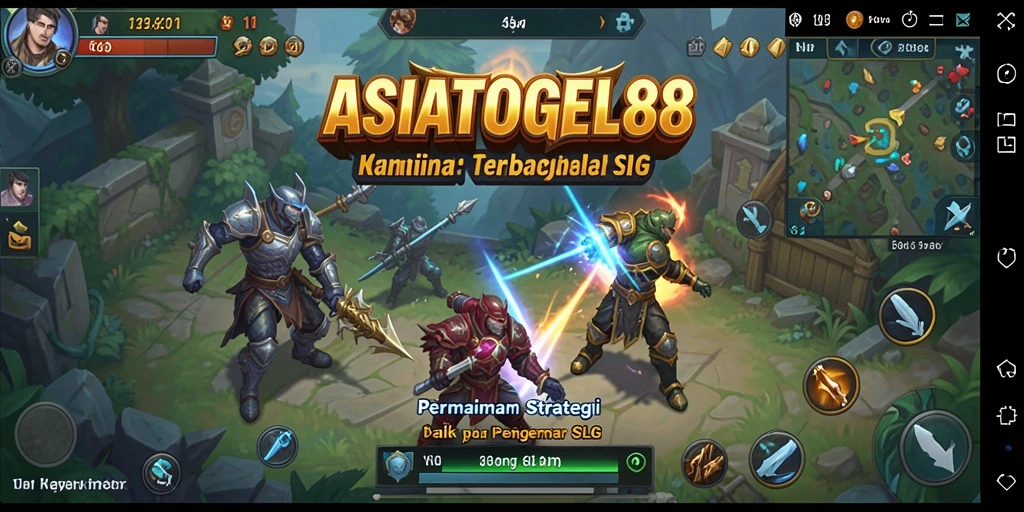 Screenshot gameplay ASIATOGEL88 yang menampilkan pertarungan strategis.