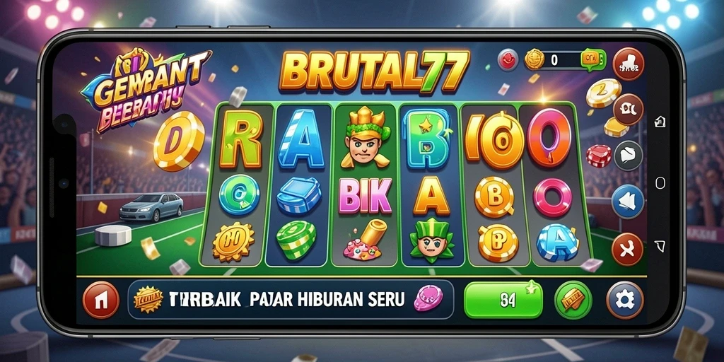 Gameplay BRUTAL77 yang menegangkan saat menunggu nomor Bingo.