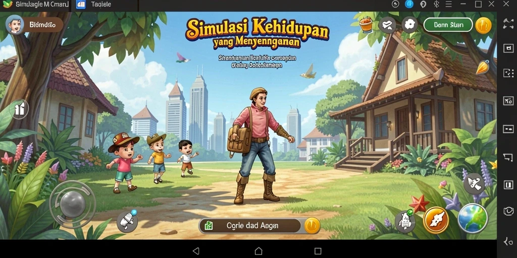 Tampilan gameplay D06 yang menarik dan interaktif dalam simulasi kehidupan.