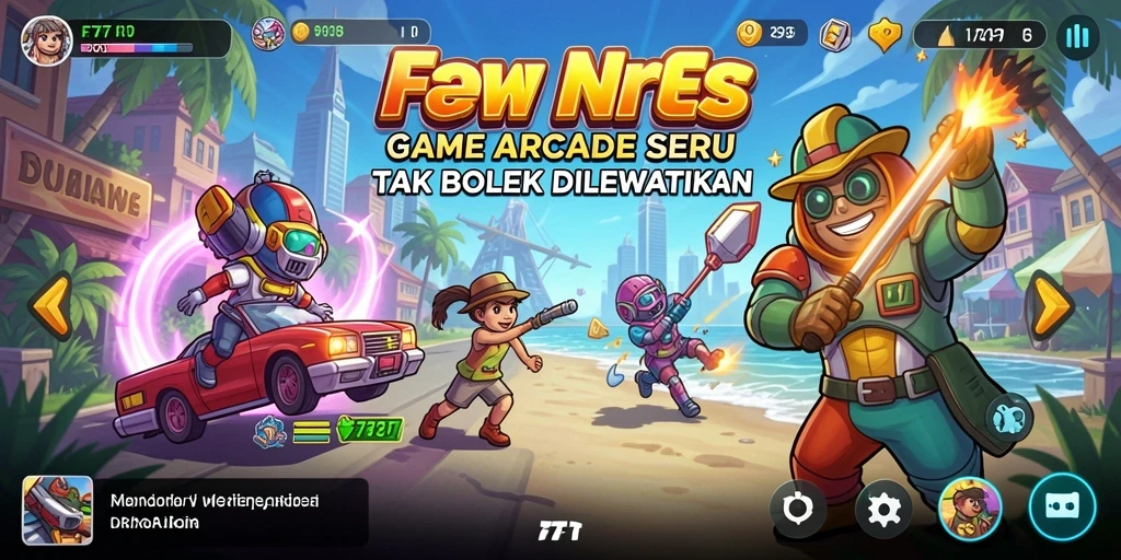 Tampilan gameplay seru dari F7F7 yang menghibur.