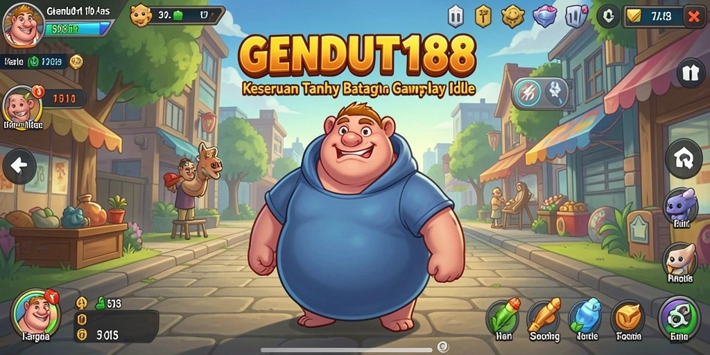 Screenshot GENDUT188 menunjukkan gameplay Idle yang menarik dan santai.