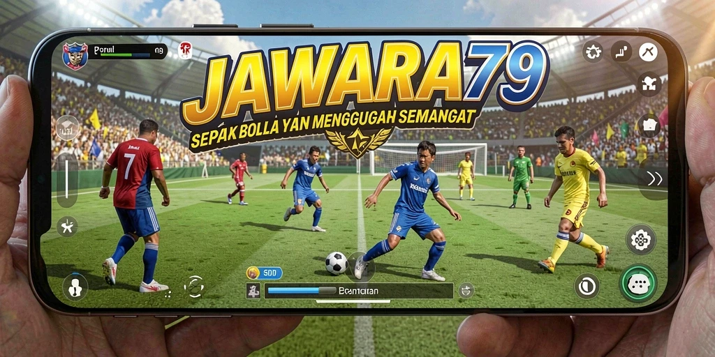 Gameplay JAWARA79 yang mendebarkan dan realistis dalam sepak bola.