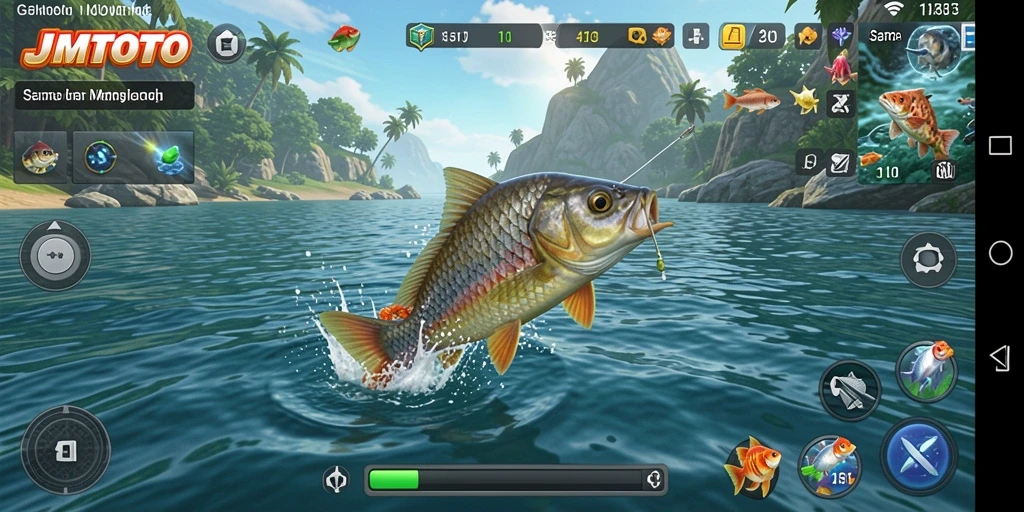 Tangkapan ikan besar dalam gameplay menantang JMTOTO.