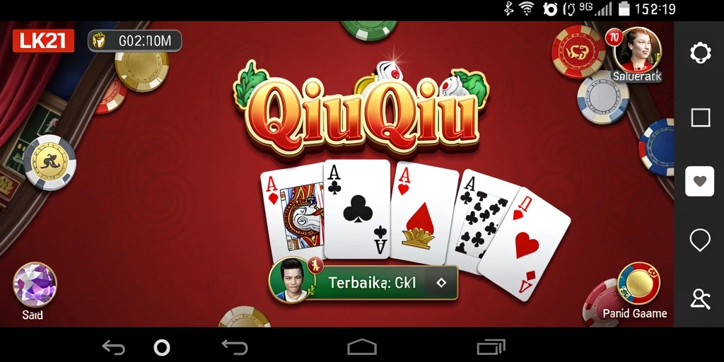 Tampilkan gameplay seru dan interaktif QiuQiu.