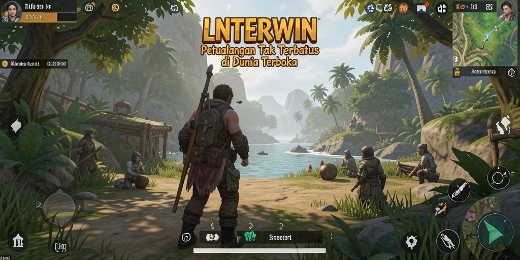 Tampilan menarik dari gameplay LNTERWIN dalam dunia terbuka.