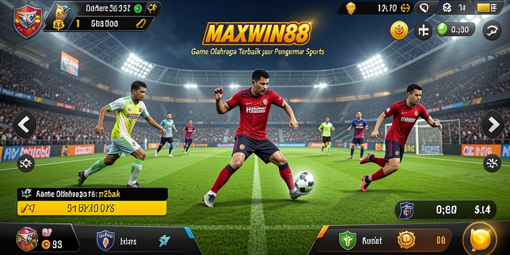 Tampilan gameplay seru di MAXWIN88 dengan berbagai cabang olahraga.