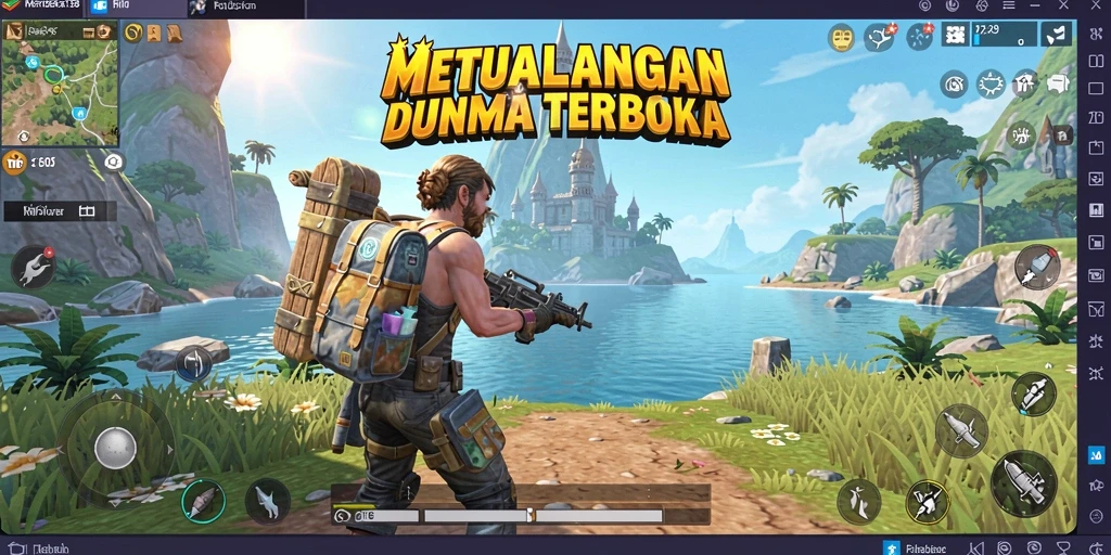 Tampilan gameplay Open World yang menakjubkan dari MERDEKA138.