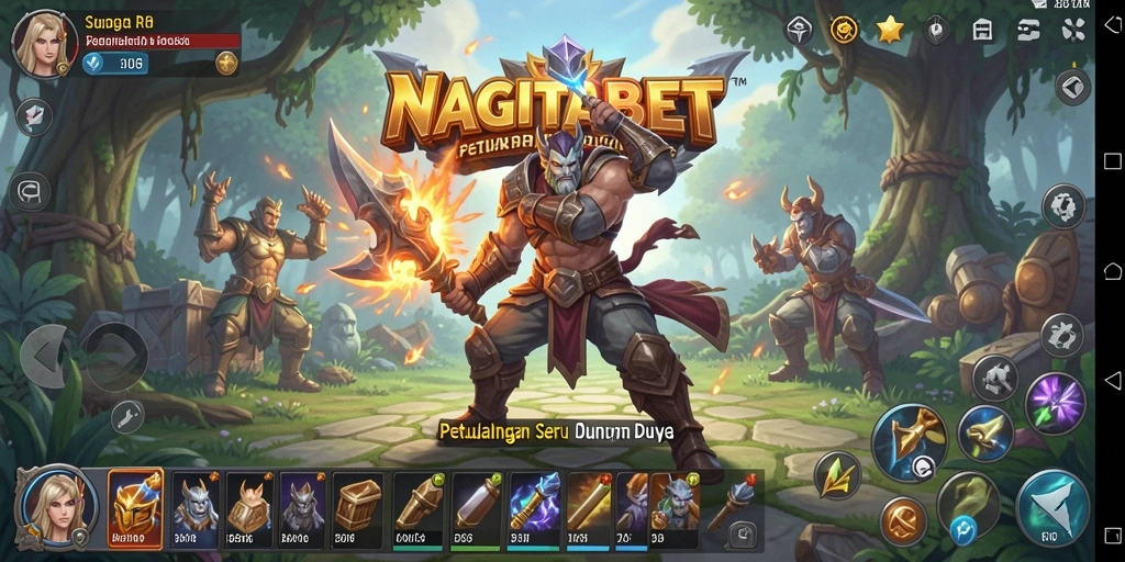 Screenshot menunjukkan gameplay RPG yang seru dan mendebarkan.