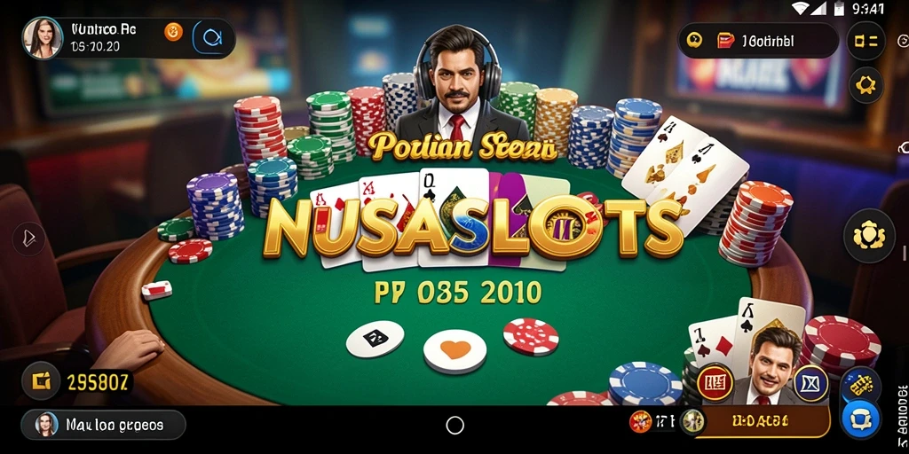 Screenshot gameplay NUSASLOTS yang menunjukkan keseruan permainan Poker.