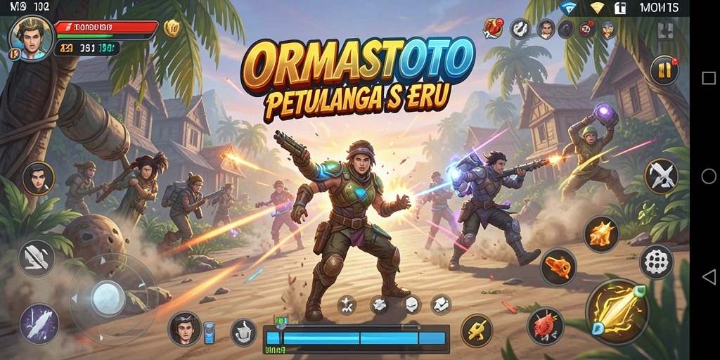 Screenshot gameplay ORMASTOTO menampilkan petualangan mendebarkan.