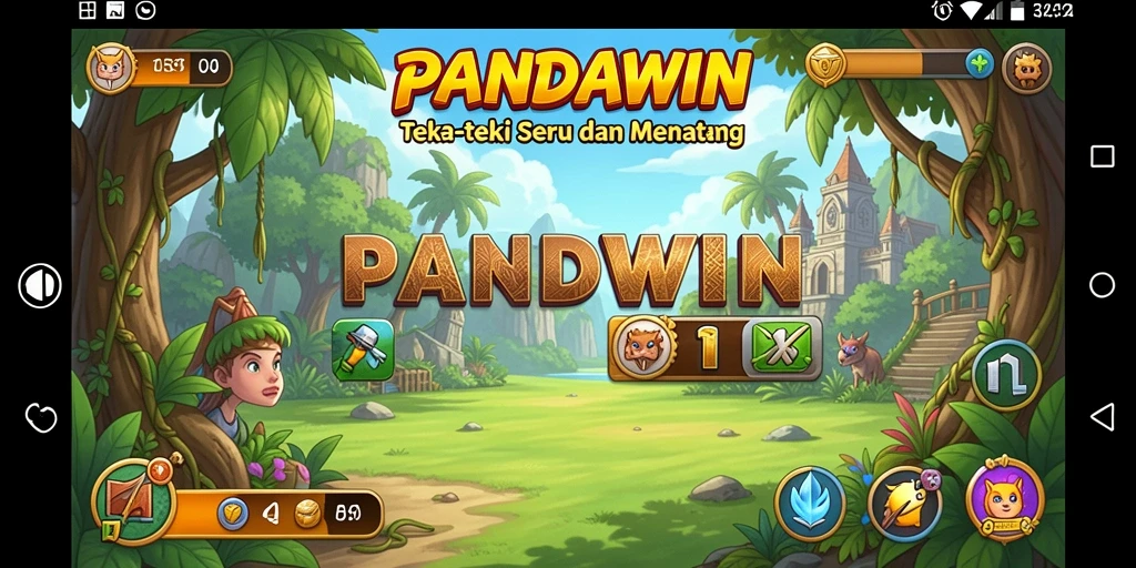 Tampilan menarik gameplay Puzzle dalam PANDAWIN.
