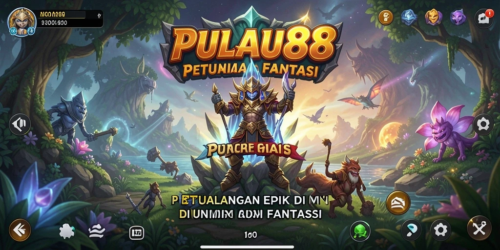 Tampilan seru gameplay PULAU88 yang penuh petualangan.