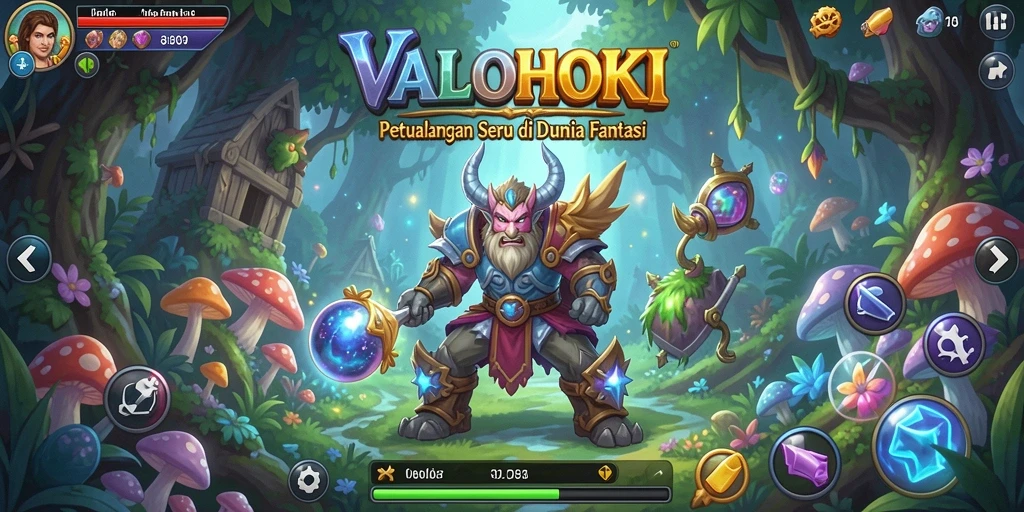 Gameplay VALOHOKI yang menakjubkan dalam dunia petualangan.
