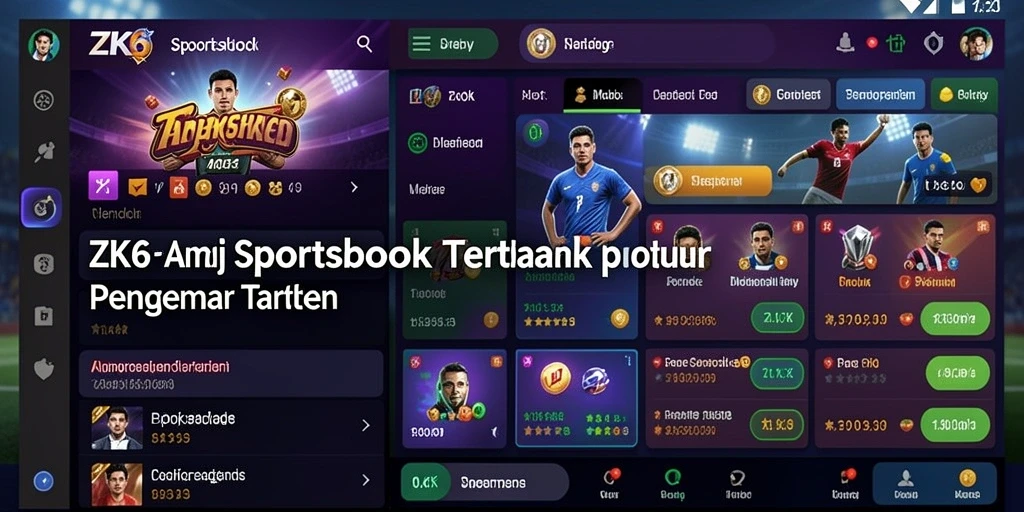 Tampilan gameplay yang menarik dari aplikasi Sportsbook ZK6.